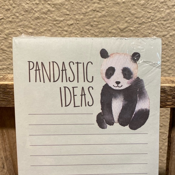 Panda Notepad, Pandastic Ideas Notepad, Panda Themed Notepad - Picture 5 of 8